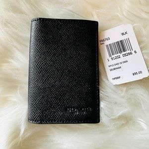 Coach Mens Bifold Card Case Black